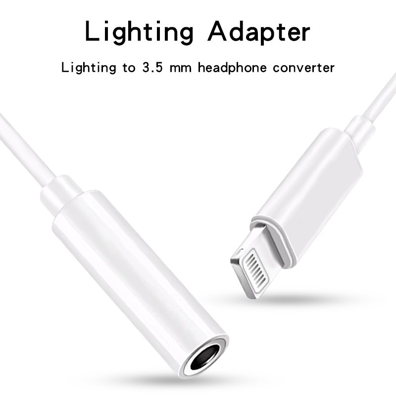 Apple authorized Lightning Male to 3.5mm Audio Jack female