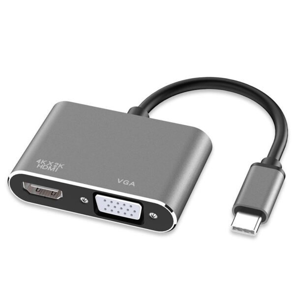USB C to VGA and HDMI Adapter