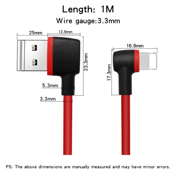 Reversible USB A to Lightning Cable