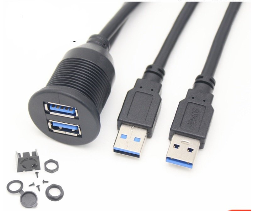 dual waterproof usb cable