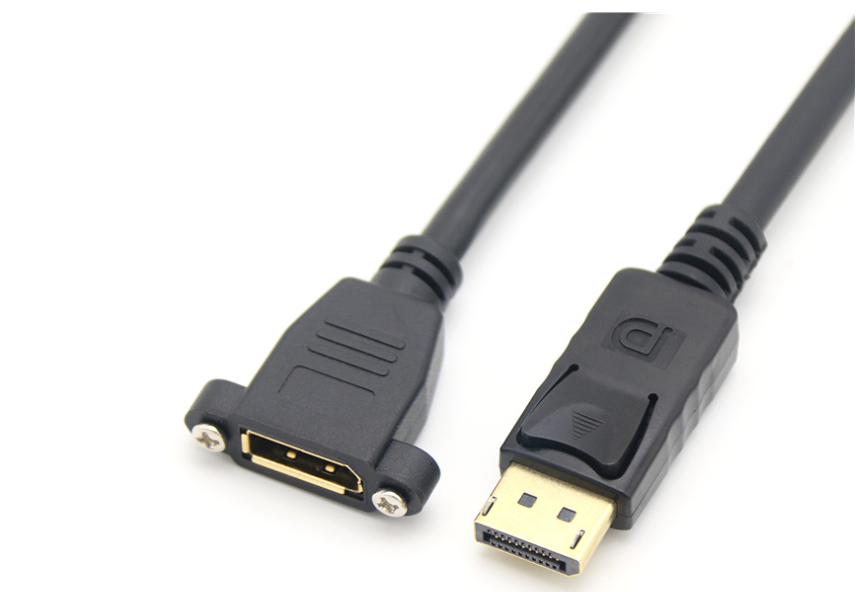 Display cable with locking screw